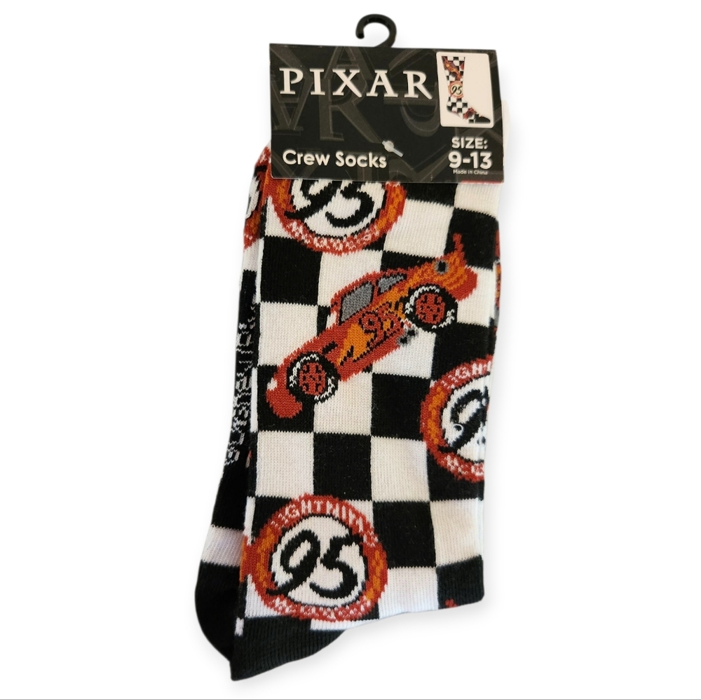 Disney's Lightening McQueen Adult Crew Socks (Size 9-13)